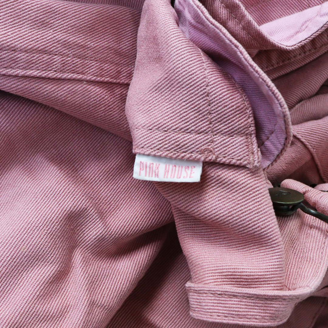 PINK HOUSE - ピンクハウス PINK HOUSE ロゴ刺繍サロペット PINK HOUSE - ピンクハウス PINK HOUSE ロゴ刺繍サロペット