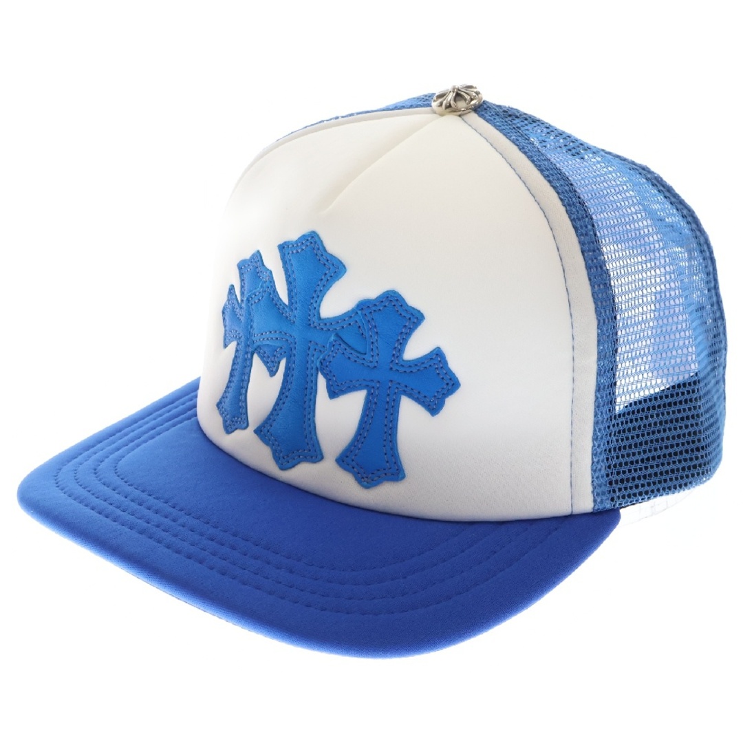 Chrome Hearts - CHROME HEARTS クロムハーツ CRS PATCH Trucker Cap クロスパッチ メッシュトラッカー キャップ ブルー