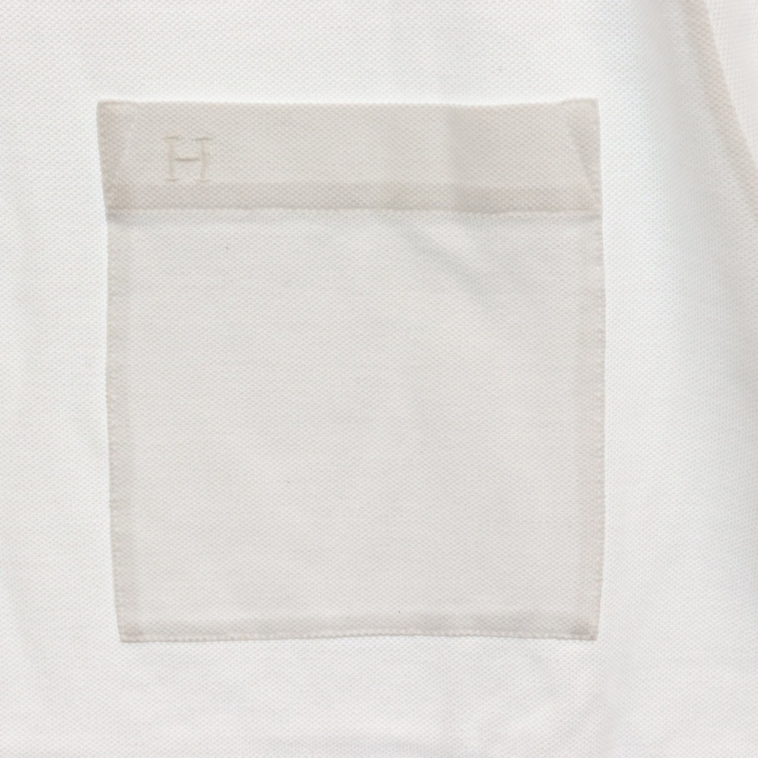 HERMES エルメス H刺繍 ポケット クルーネック 半袖Tシャツ HERMES エルメス H刺繍 ポケット クルーネック 半袖Tシャツ