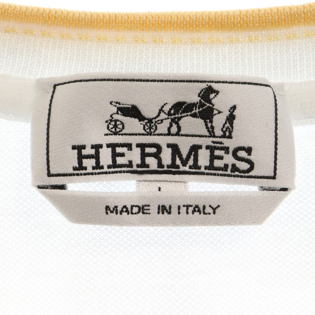 HERMES エルメス H刺繍 ポケット クルーネック 半袖Tシャツ HERMES エルメス H刺繍 ポケット クルーネック 半袖Tシャツ