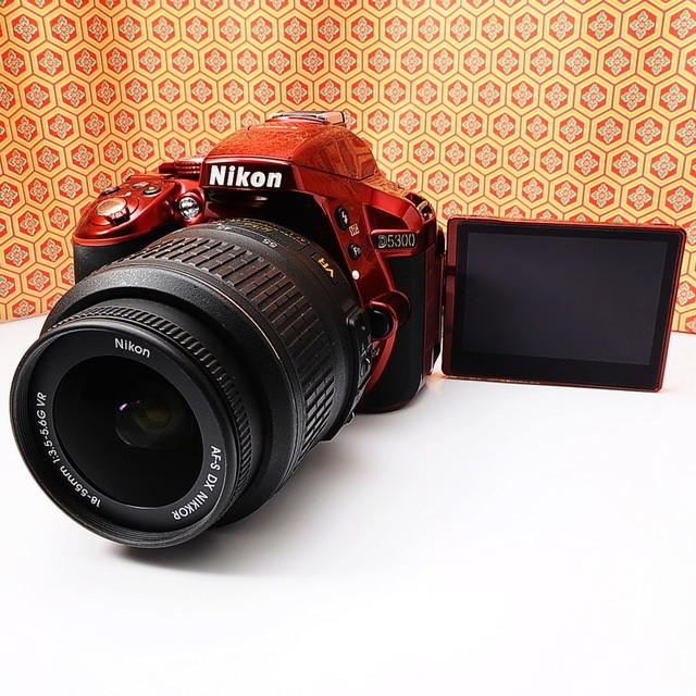 ☆Wi-Fi搭載☆スマホへラクラク転送☆Nikon D5300 レッド☆ 最高品質の