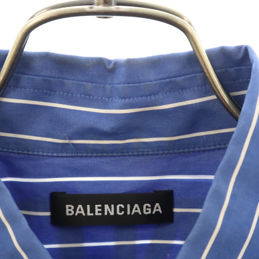 BALENCIAGA バレンシアガ Back Logo Stripe Shirt バック BALENCIAGA バレンシアガ Back Logo Stripe Shirt バック