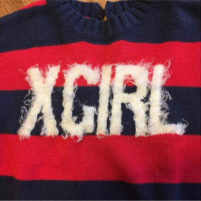 X-girl(エックスガール)のエックスガールステージ*ニットワンピ キッズ/ベビー/マタニティのキッズ服女の子用(90cm~)(ワンピース)の商品写真