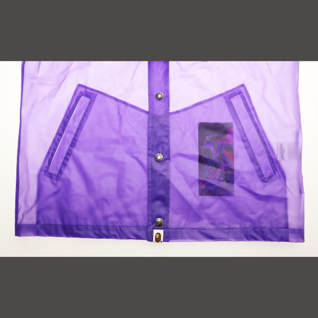 A BATHING APE エイプ レイン ジャケット ロゴ M 紫 A BATHING APE エイプ レイン ジャケット ロゴ M 紫