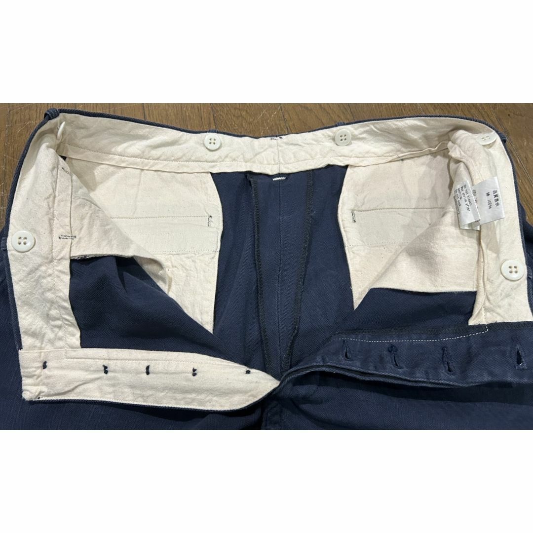 HUMAN MADE ヘリンボーン ワークパンツ ボトムス 裾折り返し L HUMAN MADE ヘリンボーン ワークパンツ ボトムス 裾折り返し L