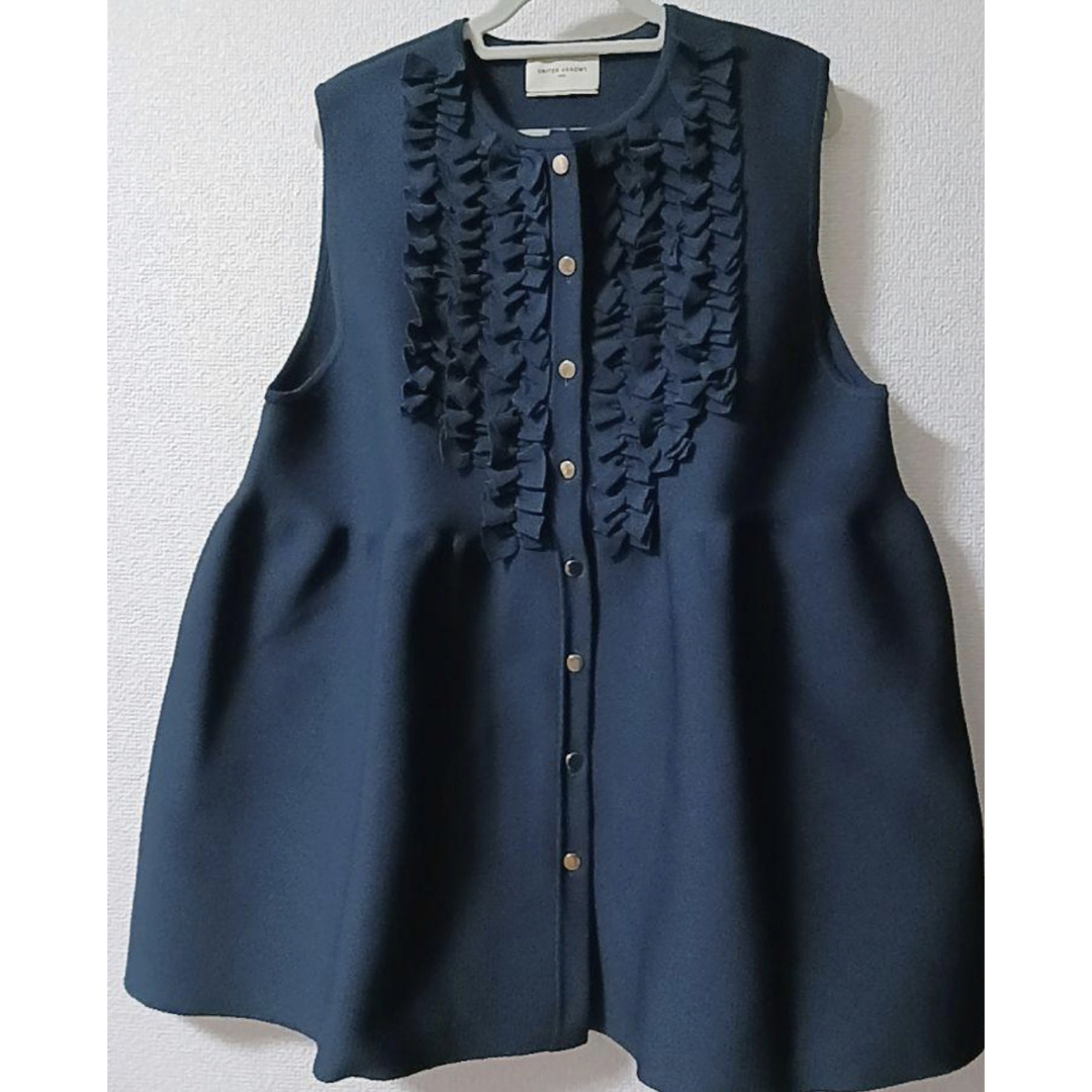 UNITED ARROWS』P ミニフリル ニットベスト ベスト/ジレ UNITED ARROWS』P ミニフリル ニットベスト ベスト/ジレ
