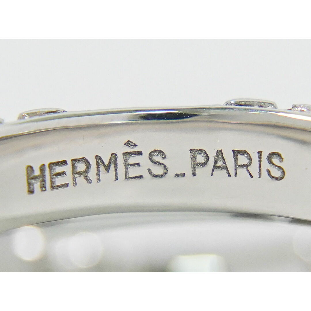 HERMES - 本物 エルメス HERMES フィデリテ 750 WG リング 指輪 HERMES - 本物 エルメス HERMES フィデリテ 750 WG リング 指輪