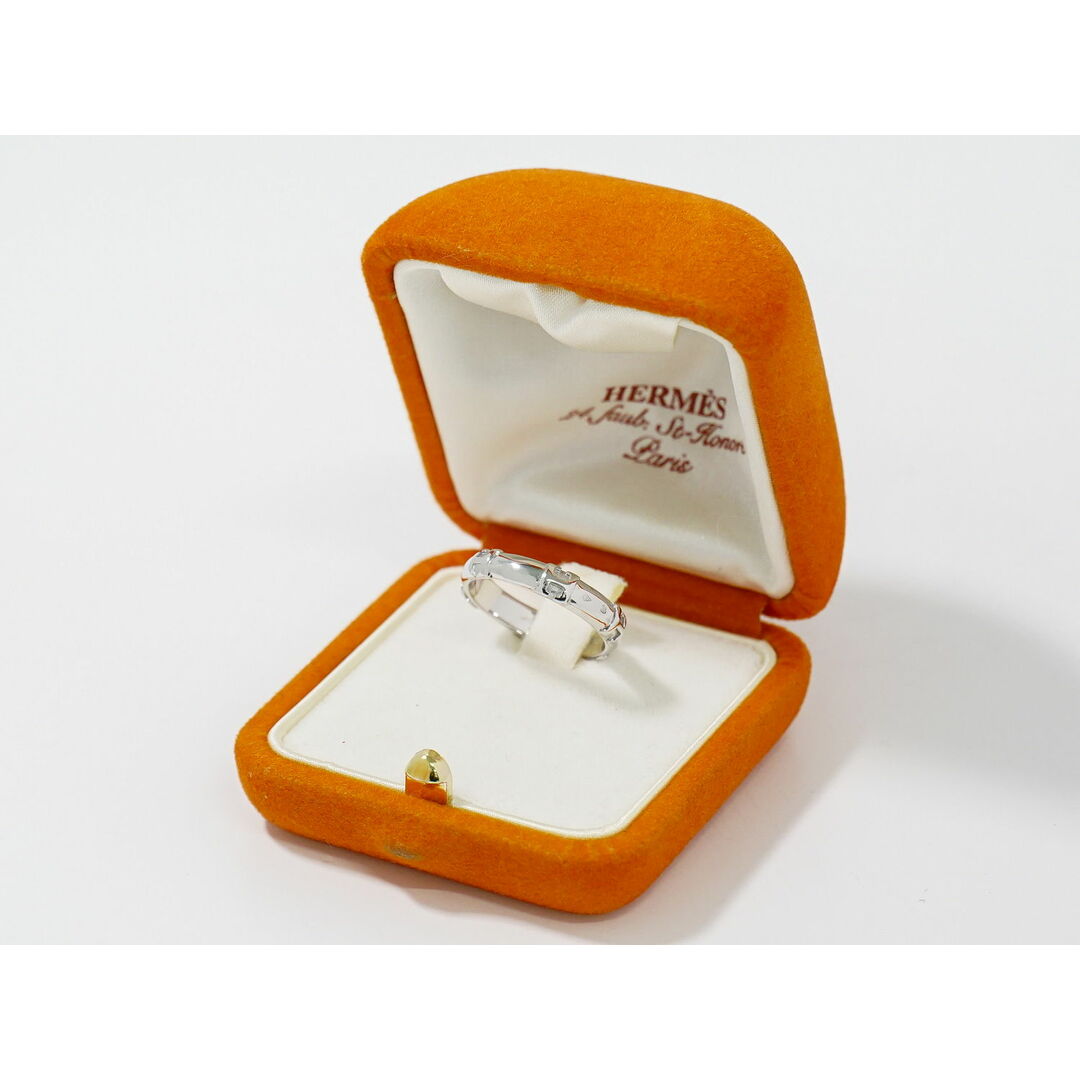 HERMES - 本物 エルメス HERMES フィデリテ 750 WG リング 指輪 HERMES - 本物 エルメス HERMES フィデリテ 750 WG リング 指輪