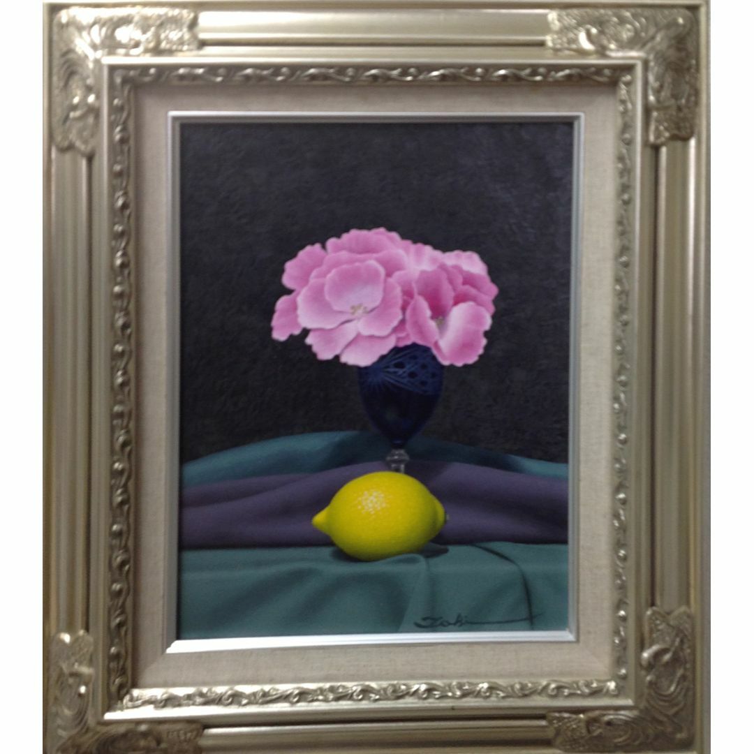 絵画 複製画 作者不詳 静物画 花(赤い額の油絵 お花 作者不明 絵画 複製画 作者不詳 静物画 花(赤い額の油絵 お花 作者不明