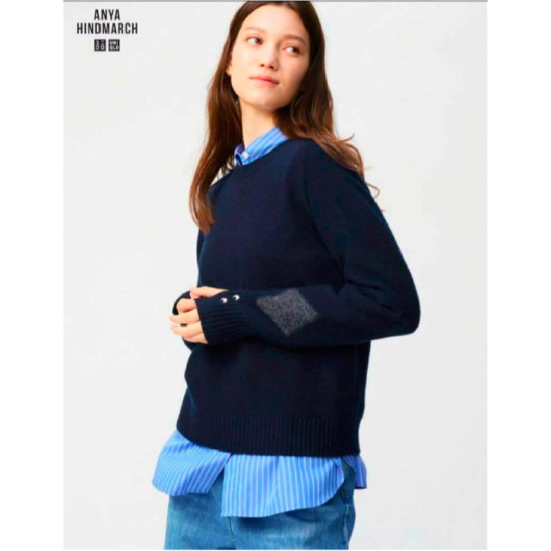 UNIQLO ユニクロ アニヤ・ハインドマーチ カシミヤクルーネック UNIQLO ユニクロ アニヤ・ハインドマーチ カシミヤクルーネック