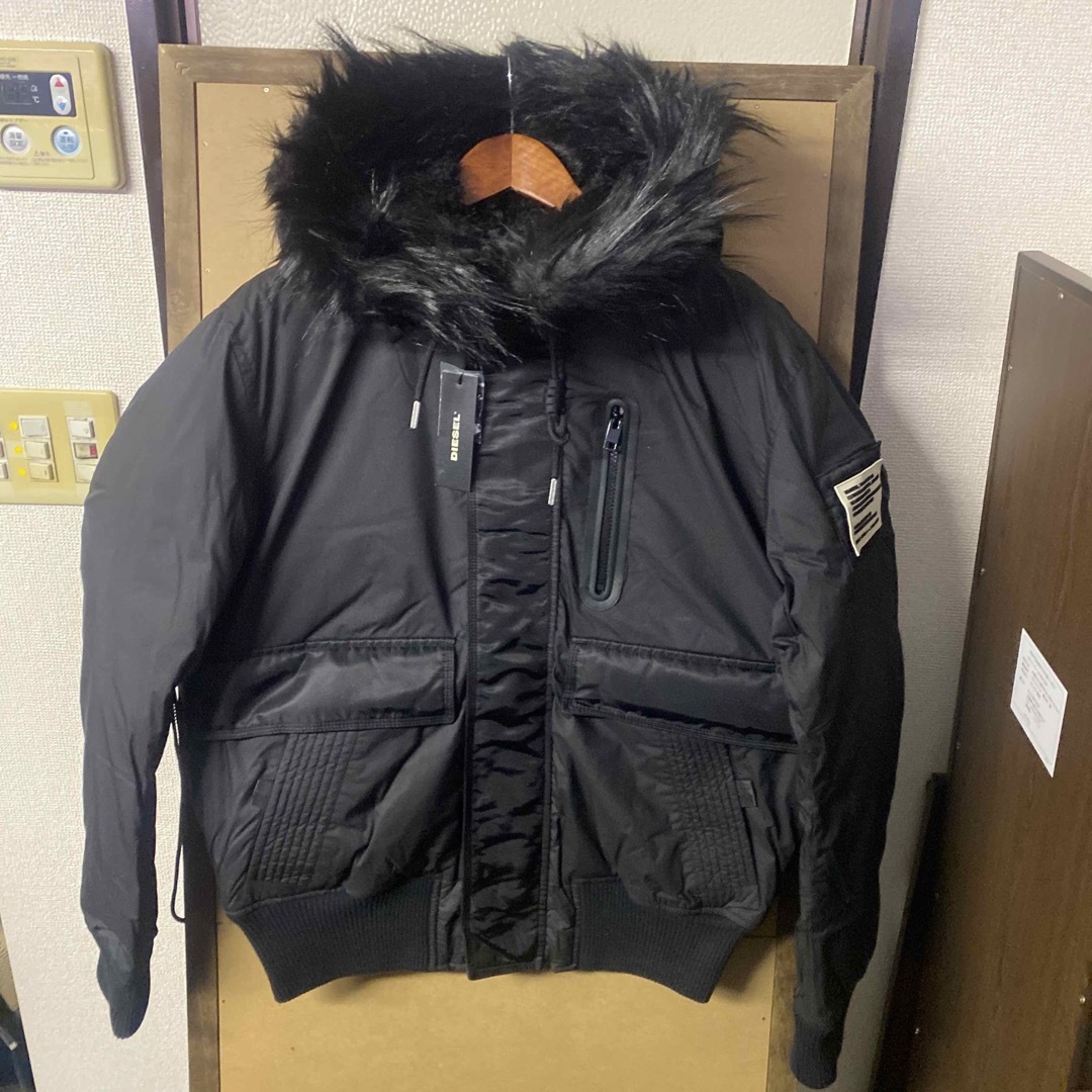 新品】DIESEL フェイクファー 中綿ブルゾン XLサイズ
