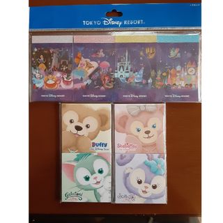 ディズニーキャラクター　メモセット(ノート/メモ帳/ふせん)