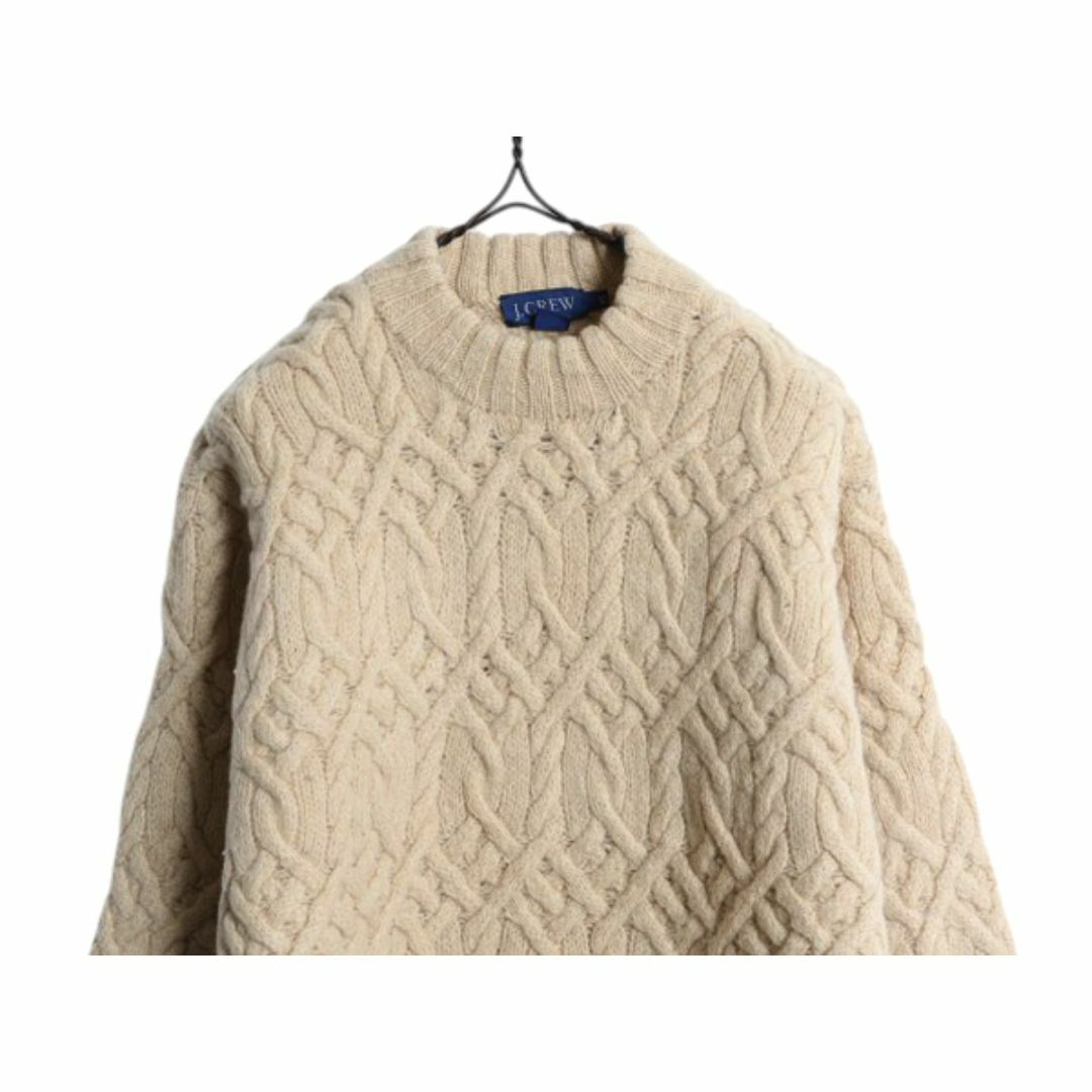 90s 00s J CREW フィッシャーマン ウール ニット セーター メンズ XS レディース M / オールド ジェイクルー アラン ケーブル ナチュラルの通販 by 古着 ヴィンテージ ショップ ロングハイズ's shop|ラクマ 90s 00s J CREW フィッシャーマン ウール ニット セーター メンズ XS レディース M / オールド ジェイクルー アラン ケーブル ナチュラルの通販 by 古着 ヴィンテージ ショップ ロングハイズ's shop|ラクマ