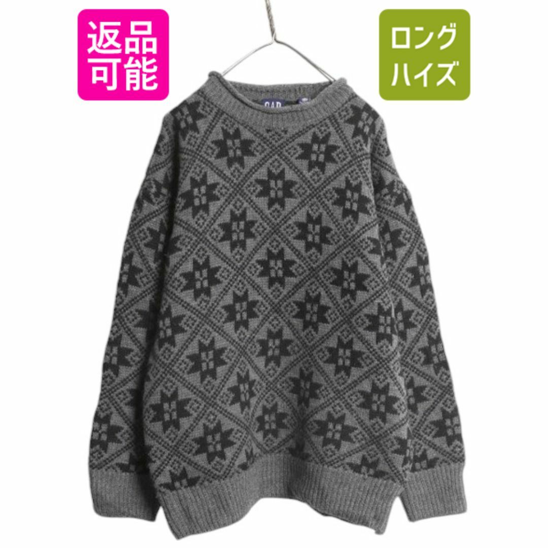 90s OLD GAP ロールネック ウール ニット セーター メンズ XL 90 90s OLD GAP ロールネック ウール ニット セーター メンズ XL 90