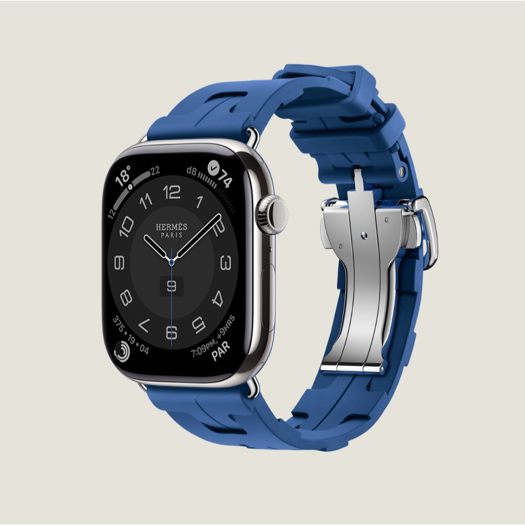 HERMES - Apple Watch Hermès 46mmブルー キリムシンプル HERMES - Apple Watch Hermès 46mmブルー キリムシンプル