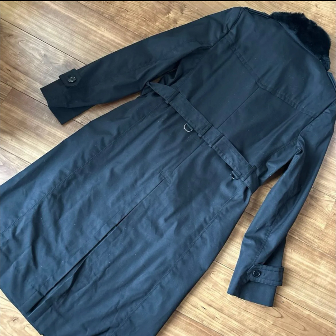 SONIA RYKIEL トレンチコート&ラビットベスト 38 ブラック 新品