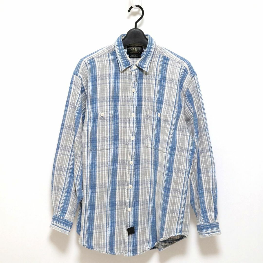 RRL - M 90's RRL 三ツ星 タグ チェック ネル シャツ ラルフ RRL - M 90's RRL 三ツ星 タグ チェック ネル シャツ ラルフ