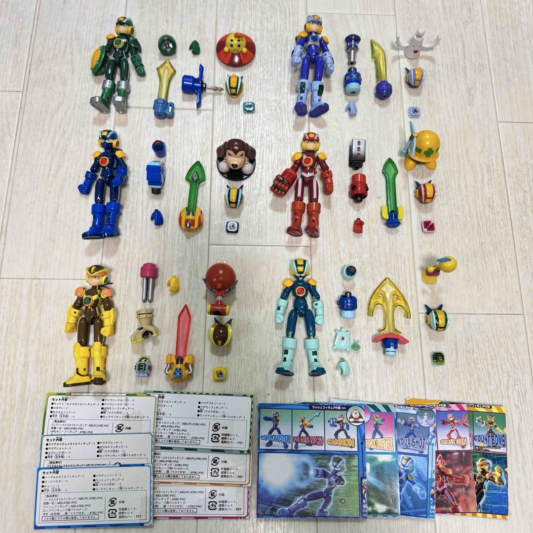 欠品なし】ロックマンエグゼ ロッキンアクション フィギュア 6体 欠品なし】ロックマンエグゼ ロッキンアクション フィギュア 6体