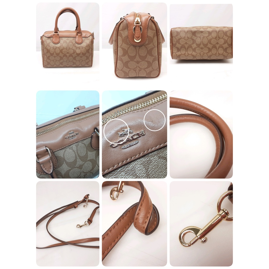 24k-905h【中古】COACH　コーチ　2WAYミニボストンバッグ　F58312　レディース レディースのバッグ(ハンドバッグ)の商品写真