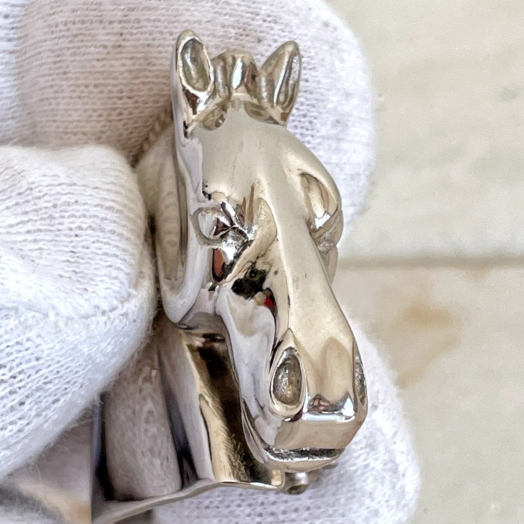 激レア物☆HERMES エルメス ホースシュバル ブローチ シルバー 激レア物☆HERMES エルメス ホースシュバル ブローチ シルバー