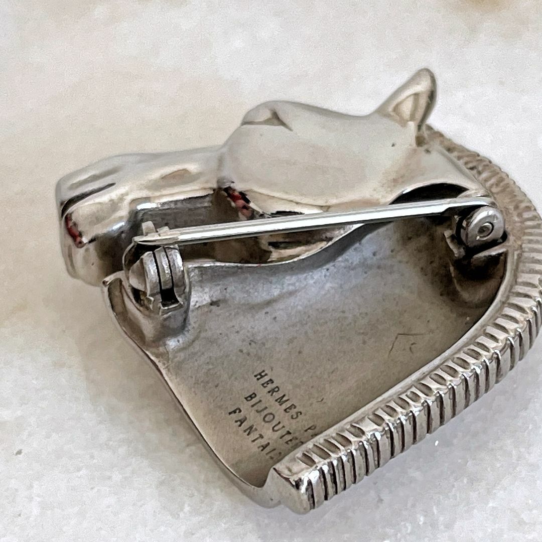 激レア物☆HERMES エルメス ホースシュバル ブローチ シルバー 激レア物☆HERMES エルメス ホースシュバル ブローチ シルバー