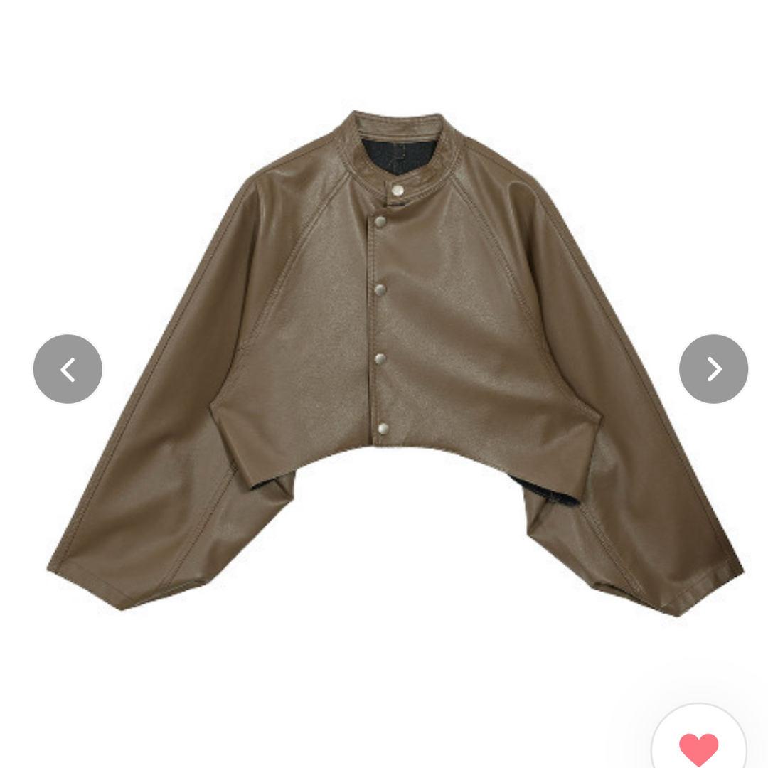 Ameri VINTAGE - AMERI ラウンドショートフェイクレザー Ameri VINTAGE - AMERI ラウンドショートフェイクレザー
