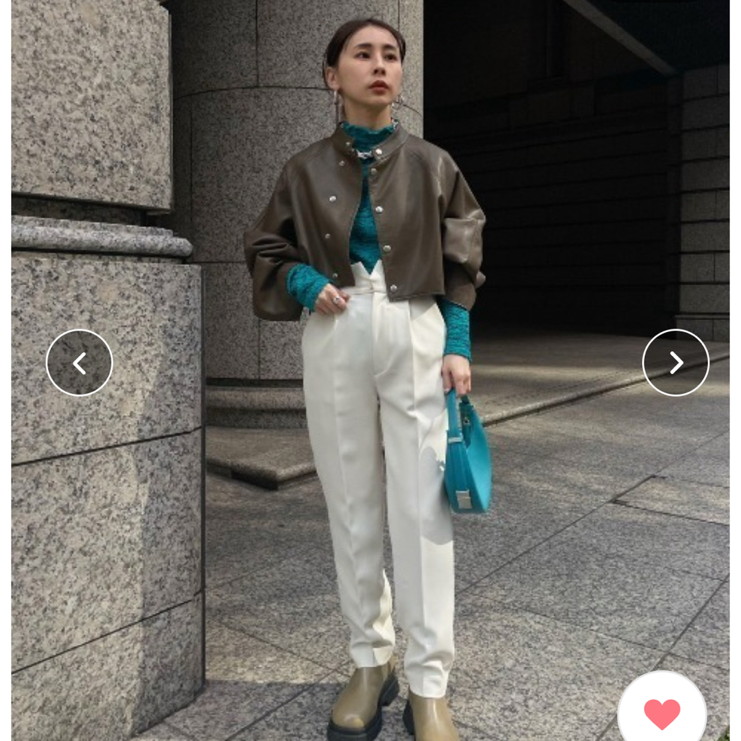 Ameri VINTAGE - AMERI ラウンドショートフェイクレザー Ameri VINTAGE - AMERI ラウンドショートフェイクレザー