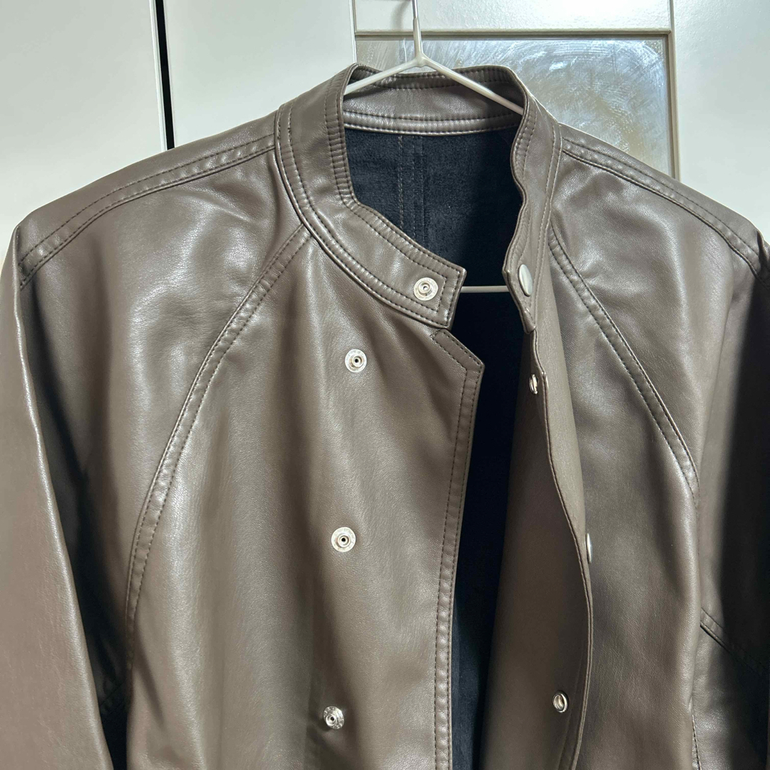 Ameri VINTAGE - AMERI ラウンドショートフェイクレザー Ameri VINTAGE - AMERI ラウンドショートフェイクレザー
