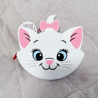 ディズニー(Disney)の新品　ディズニー　マリーちゃん　シリコン　小物入れ　メイク入れ　小銭入れ　自立(キーホルダー)