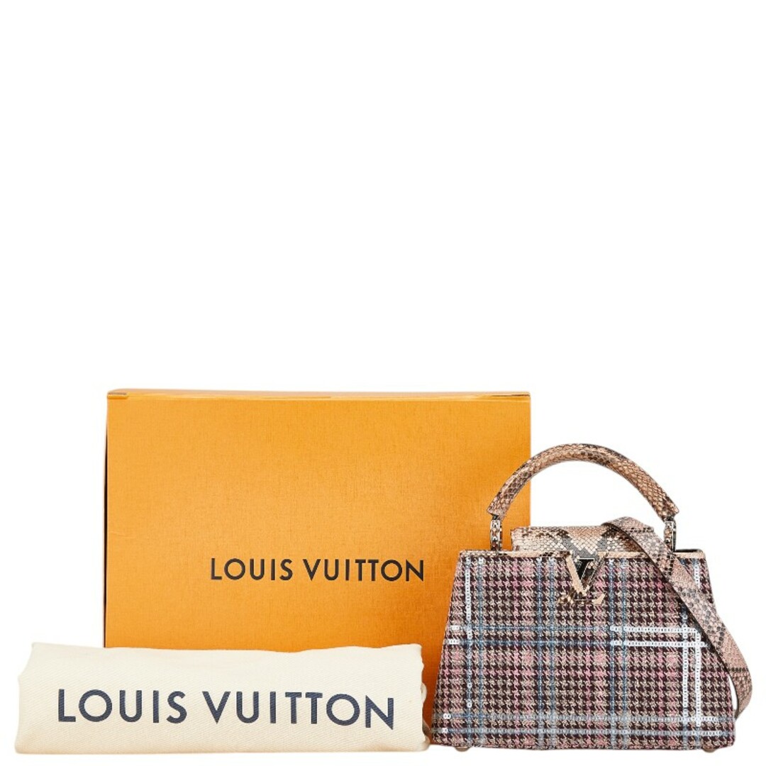 LOUIS VUITTON - 美品 ルイ ヴィトン カプシーヌBB ツイード LOUIS VUITTON - 美品 ルイ ヴィトン カプシーヌBB ツイード
