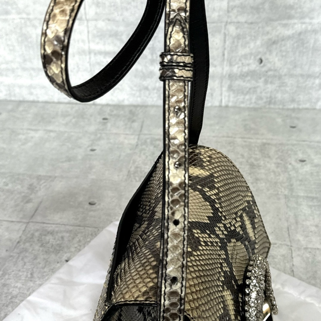 JIMMY CHOO - 【美品】JIMMY CHOO MADELINE パイソン SHOULDER/S JIMMY CHOO - 【美品】JIMMY CHOO MADELINE パイソン SHOULDER/S