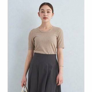 ユナイテッドアローズグリーンレーベルリラクシング(UNITED ARROWS green label relaxing)の【BEIGE】スパークラメ テレコ Tシャツ(カットソー(長袖/七分))