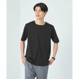 ユナイテッドアローズグリーンレーベルリラクシング(UNITED ARROWS green label relaxing)の【BLACK】JUSTFIT エアリー ソフト ヘンリーネック カットソー(その他)