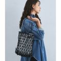【BLACK】2WAYメッシュ シャイニー トートバッグ
