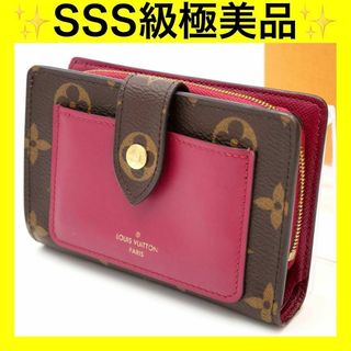 ルイヴィトン(LOUIS VUITTON)のルイヴィトン モノグラム ジュリエット 二つ折り財布 フューシャ レディース(財布)