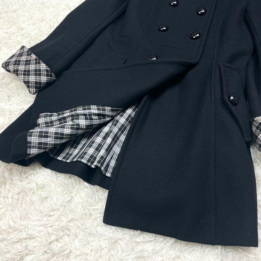 美品☆バーバリーブルーレーベル ノバチェック Aライン コート 美品☆バーバリーブルーレーベル ノバチェック Aライン コート