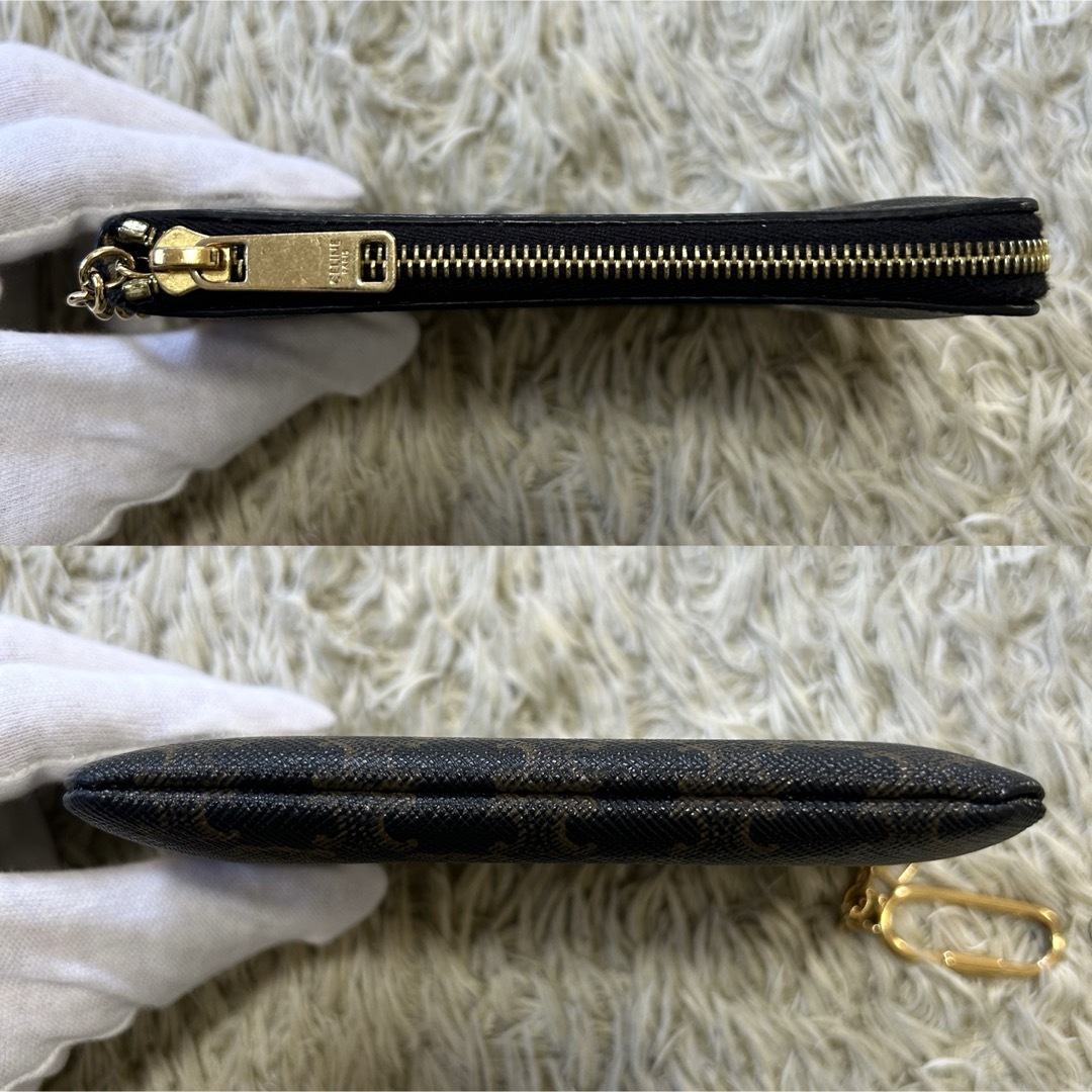 極美品】セリーヌ トリオンフキャンバス コインケース キュイル 極美品】セリーヌ トリオンフキャンバス コインケース キュイル