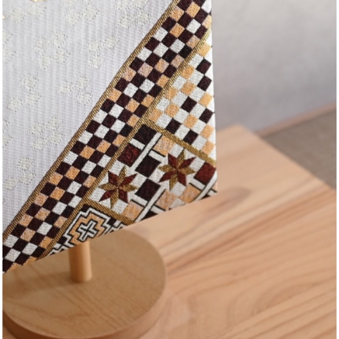 名前旗 金襴生地 刺繍 男の子 寄木細工柄 名前旗 金襴生地 刺繍 男の子 寄木細工柄