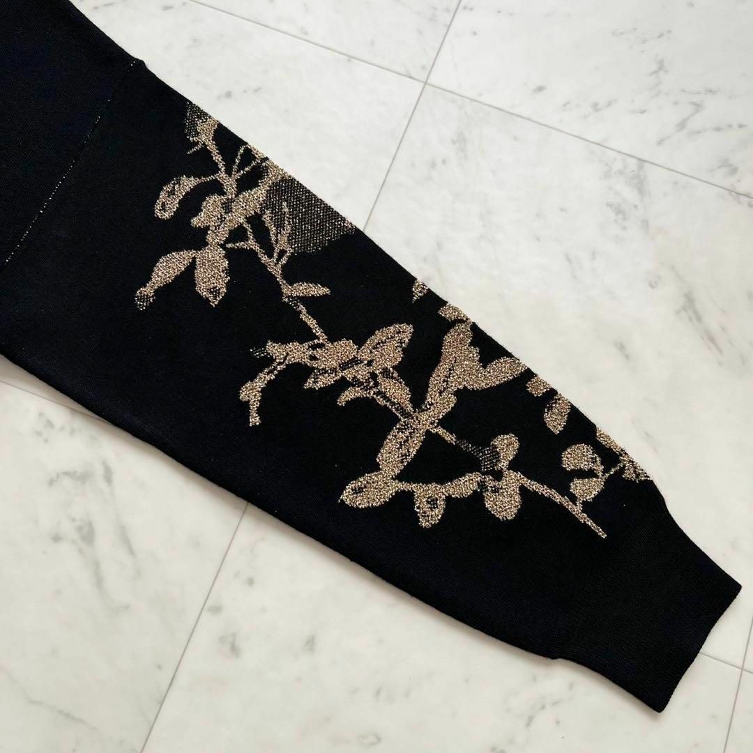 定価10万 DRIES VAN NOTEN 2020 ゴールド刺繍 メリノニット 定価10万 DRIES VAN NOTEN 2020 ゴールド刺繍 メリノニット