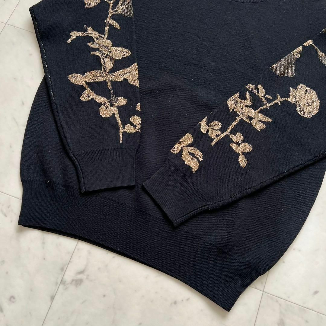 定価10万 DRIES VAN NOTEN 2020 ゴールド刺繍 メリノニット 定価10万 DRIES VAN NOTEN 2020 ゴールド刺繍 メリノニット