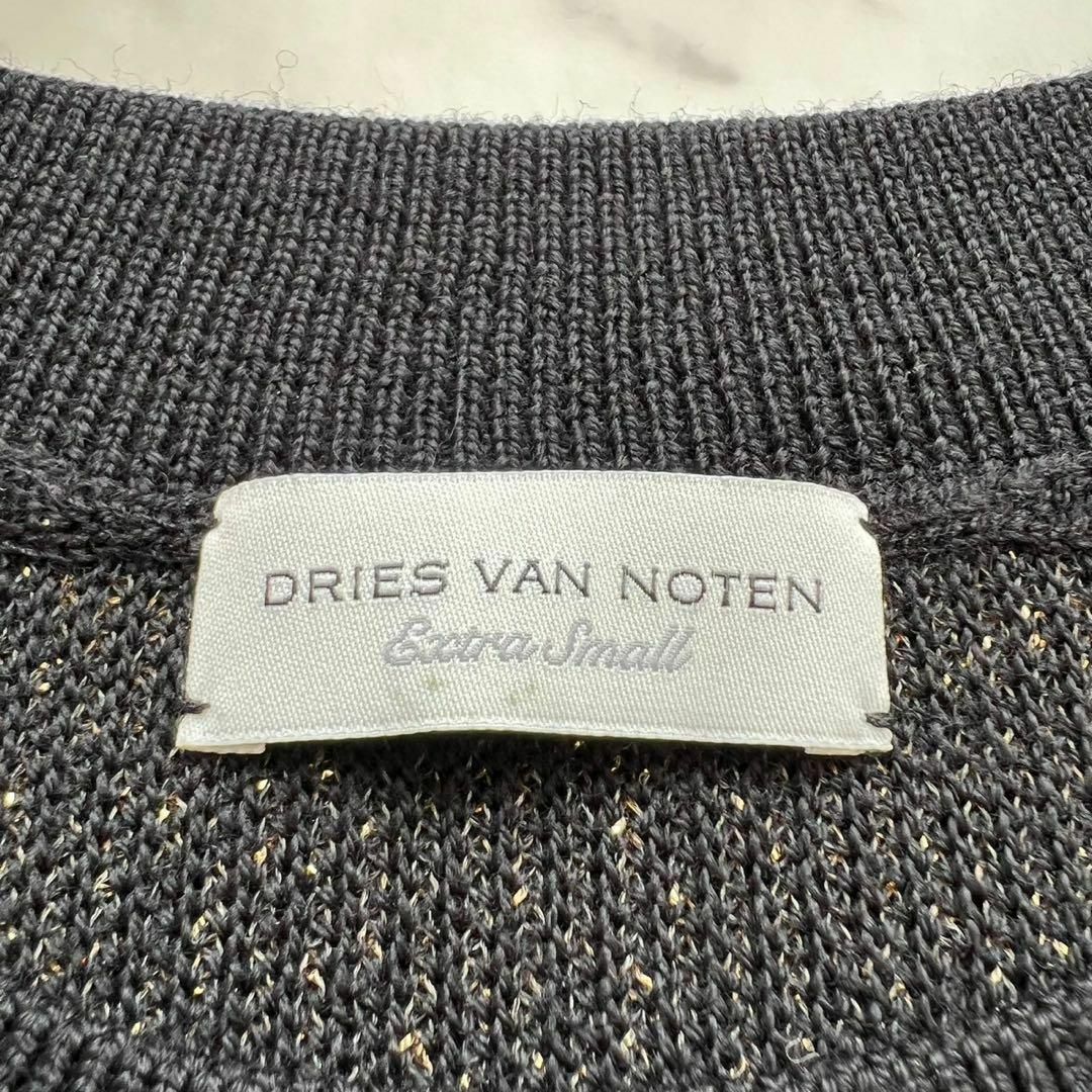 定価10万 DRIES VAN NOTEN 2020 ゴールド刺繍 メリノニット 定価10万 DRIES VAN NOTEN 2020 ゴールド刺繍 メリノニット