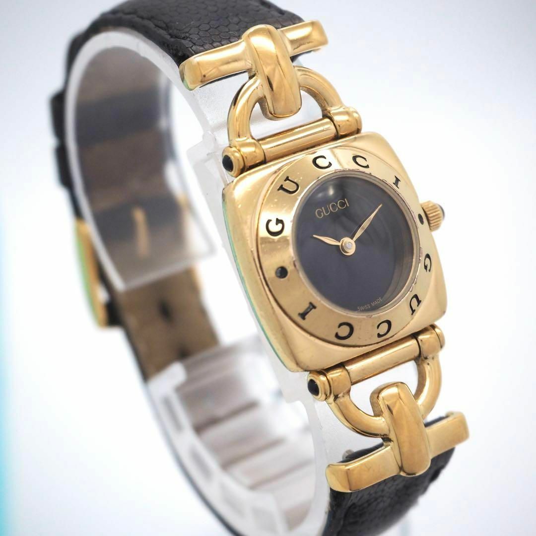 93 GUCCI レディース腕時計 6300L ゴールド ブラック アンティーク 93 GUCCI レディース腕時計 6300L ゴールド ブラック アンティーク