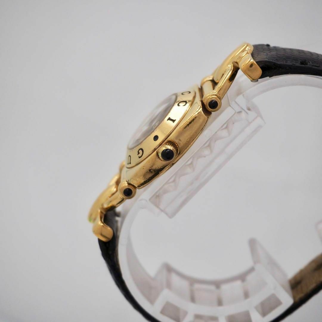 93 GUCCI レディース腕時計 6300L ゴールド ブラック アンティーク 93 GUCCI レディース腕時計 6300L ゴールド ブラック アンティーク