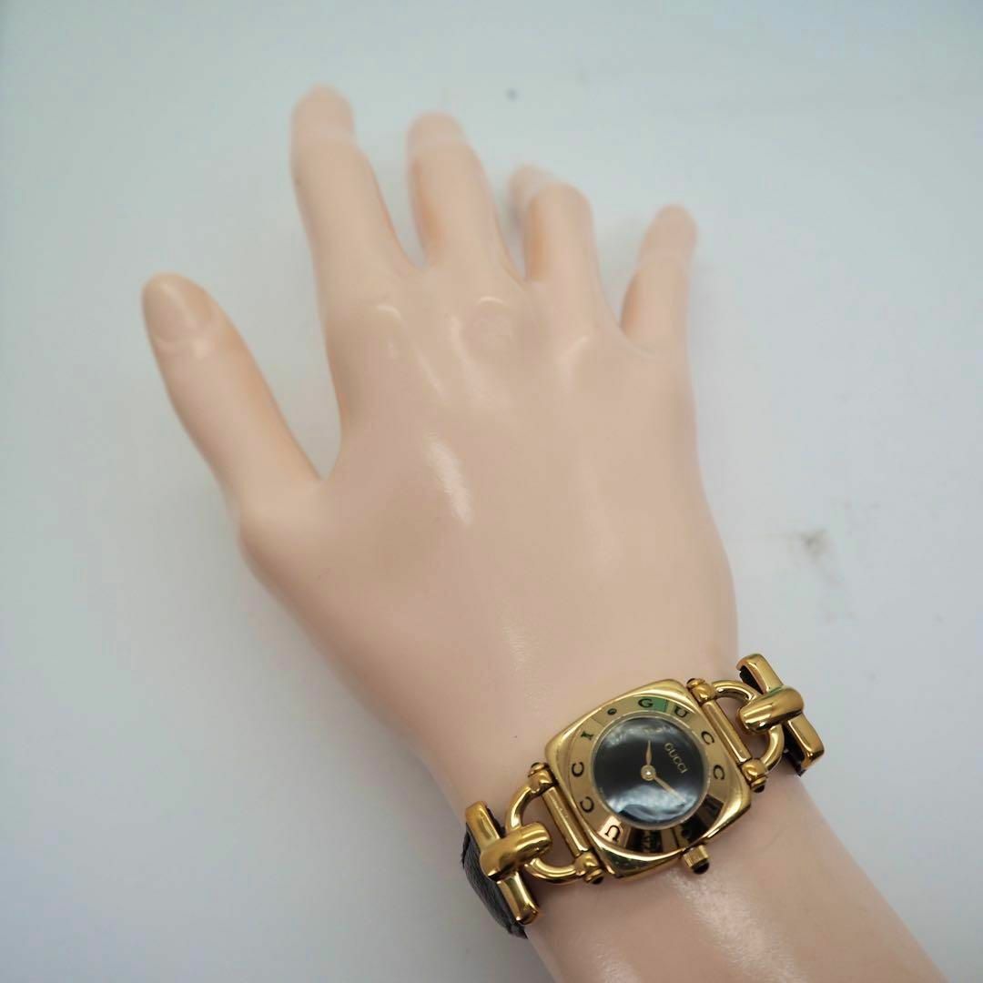 93 GUCCI レディース腕時計 6300L ゴールド ブラック アンティーク 93 GUCCI レディース腕時計 6300L ゴールド ブラック アンティーク
