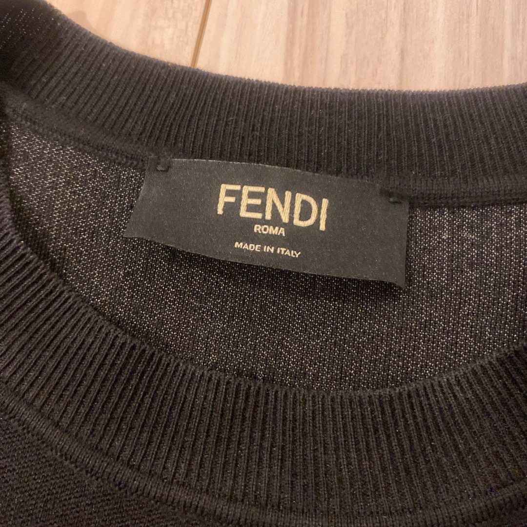 FENDI 20AW ロゴニット セーター ブラック 48 メンズM ニット FENDI 20AW ロゴニット セーター ブラック 48 メンズM ニット