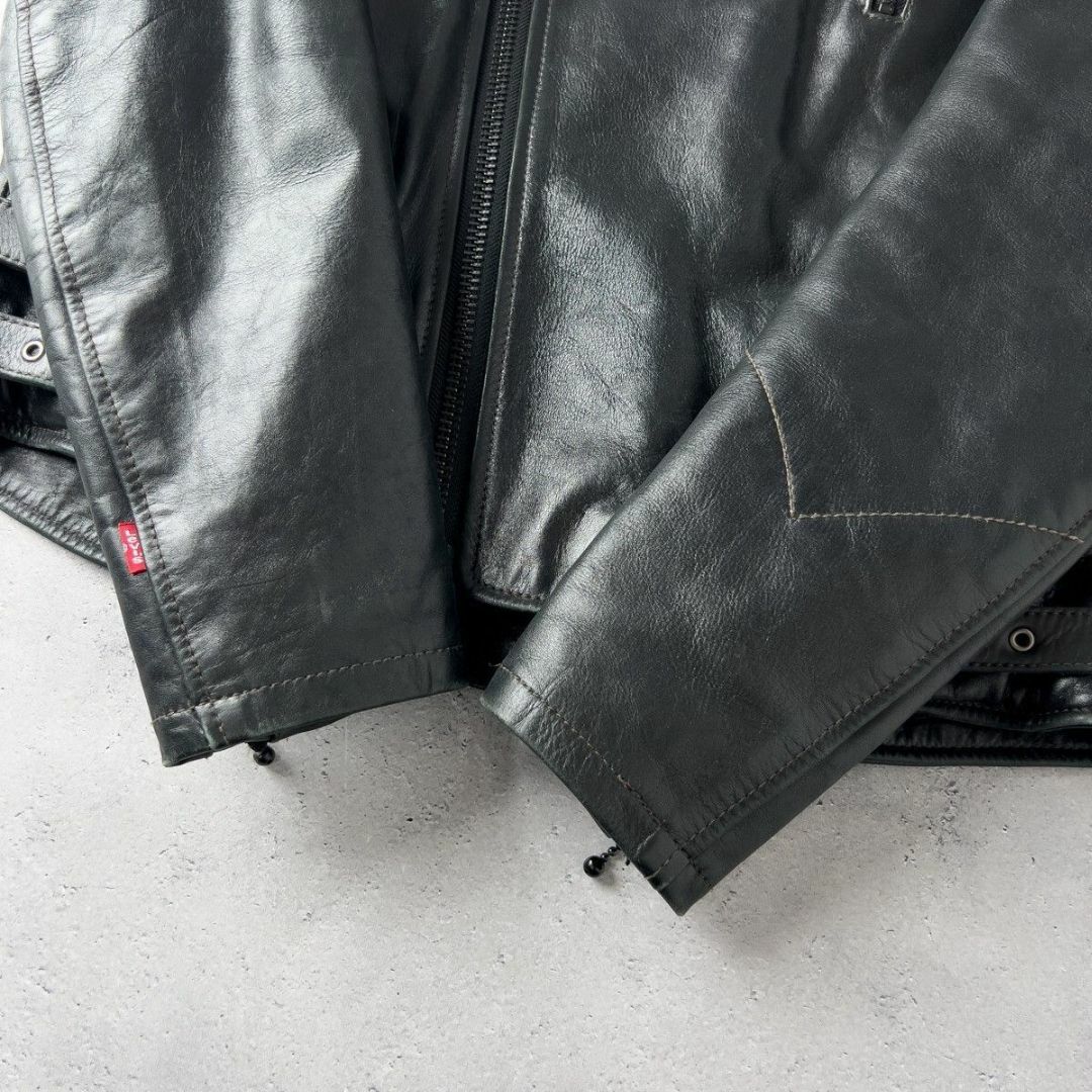 Levi's - リーバイス レザー ダブル ライダース ジャケット L 黒 Levi's - リーバイス レザー ダブル ライダース ジャケット L 黒