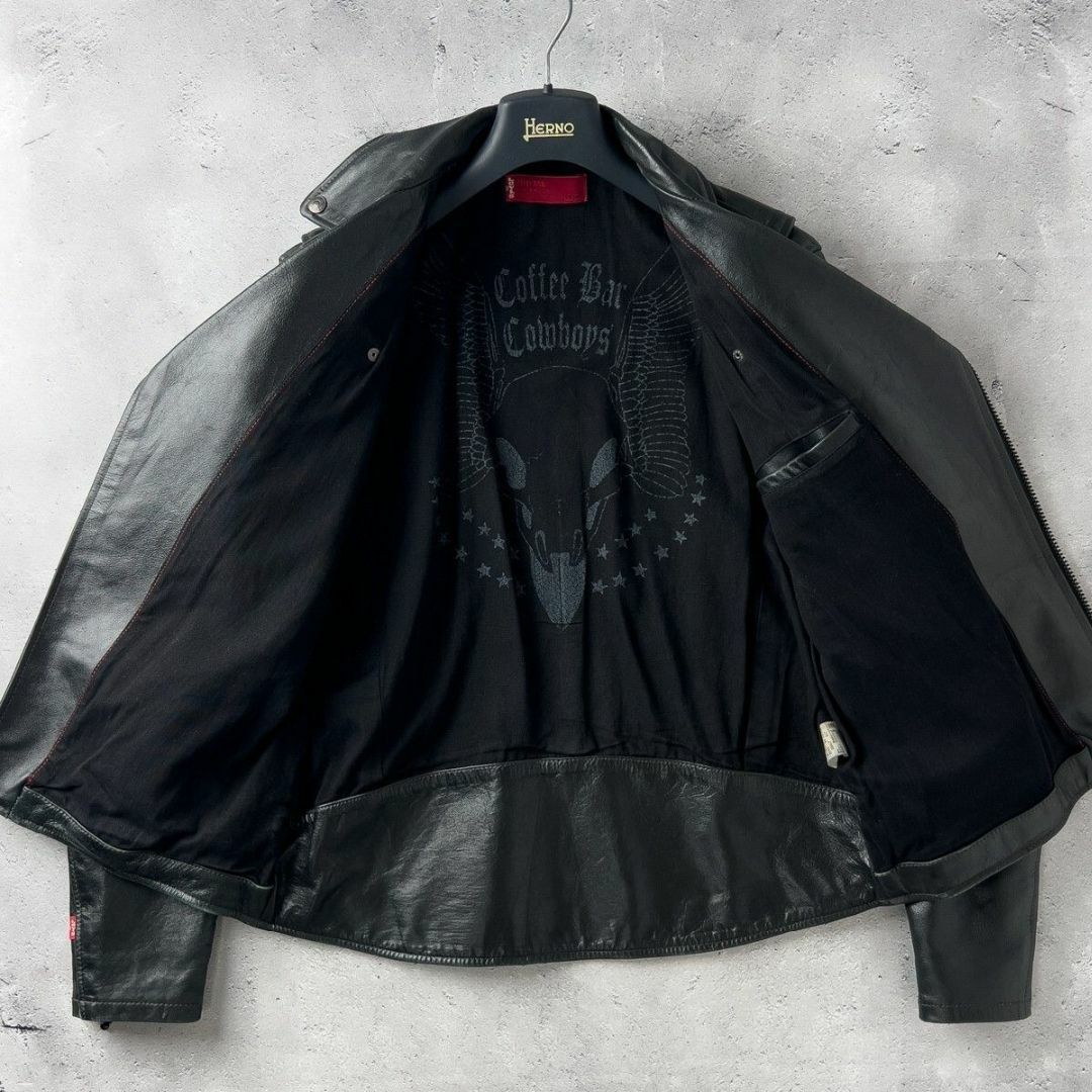 Levi's - リーバイス レザー ダブル ライダース ジャケット L 黒 Levi's - リーバイス レザー ダブル ライダース ジャケット L 黒