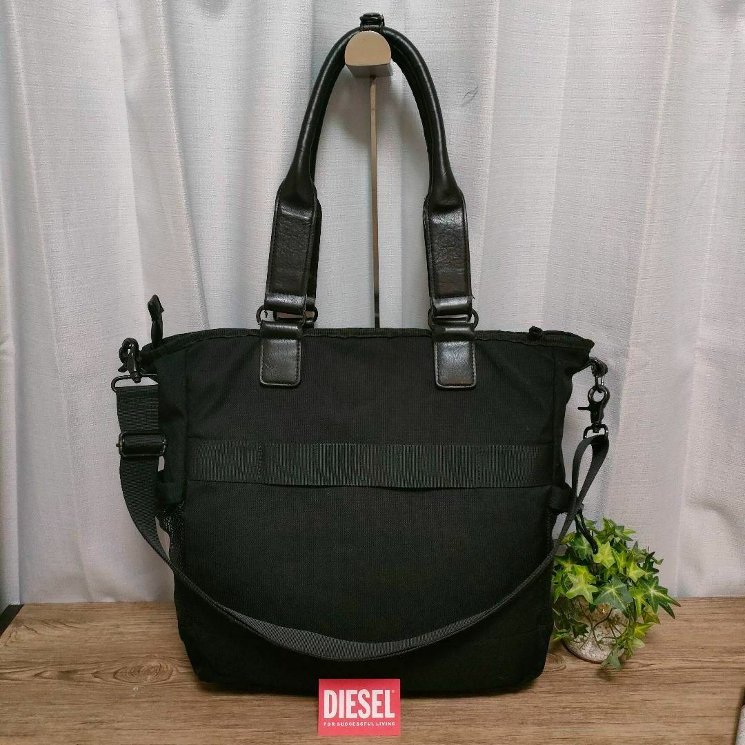 DIESEL - DIESEL 2WAYショルダーバッグ ブラック ナイロン DIESEL - DIESEL 2WAYショルダーバッグ ブラック ナイロン
