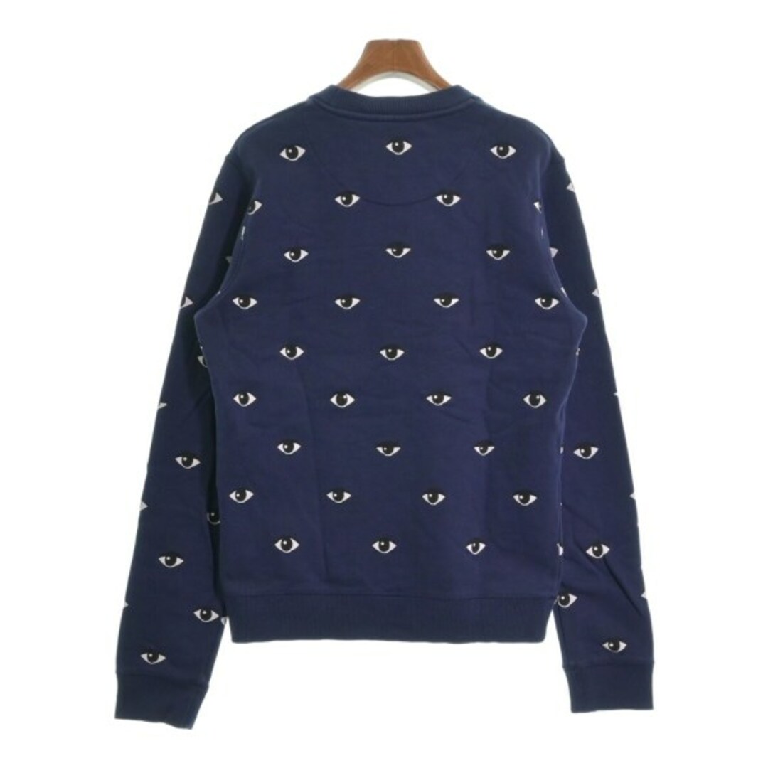 KENZO ケンゾー スウェット S 紺x白x黒(総柄) 【古着】 KENZO ケンゾー スウェット S 紺x白x黒(総柄) 【古着】
