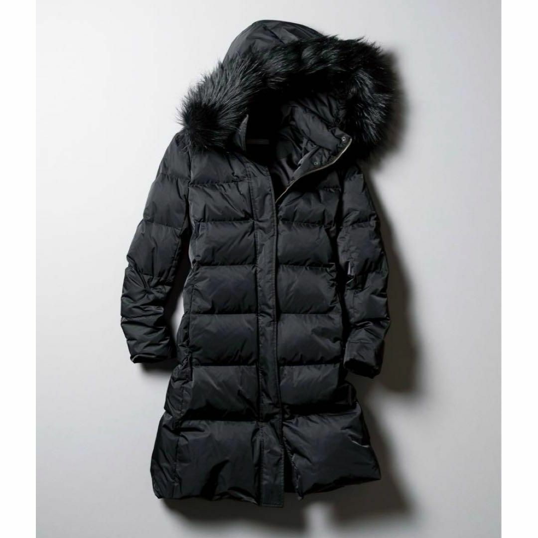 Theory luxe 2way ファー付フーデットダウンコート ブラック 38 Theory luxe 2way ファー付フーデットダウンコート ブラック 38